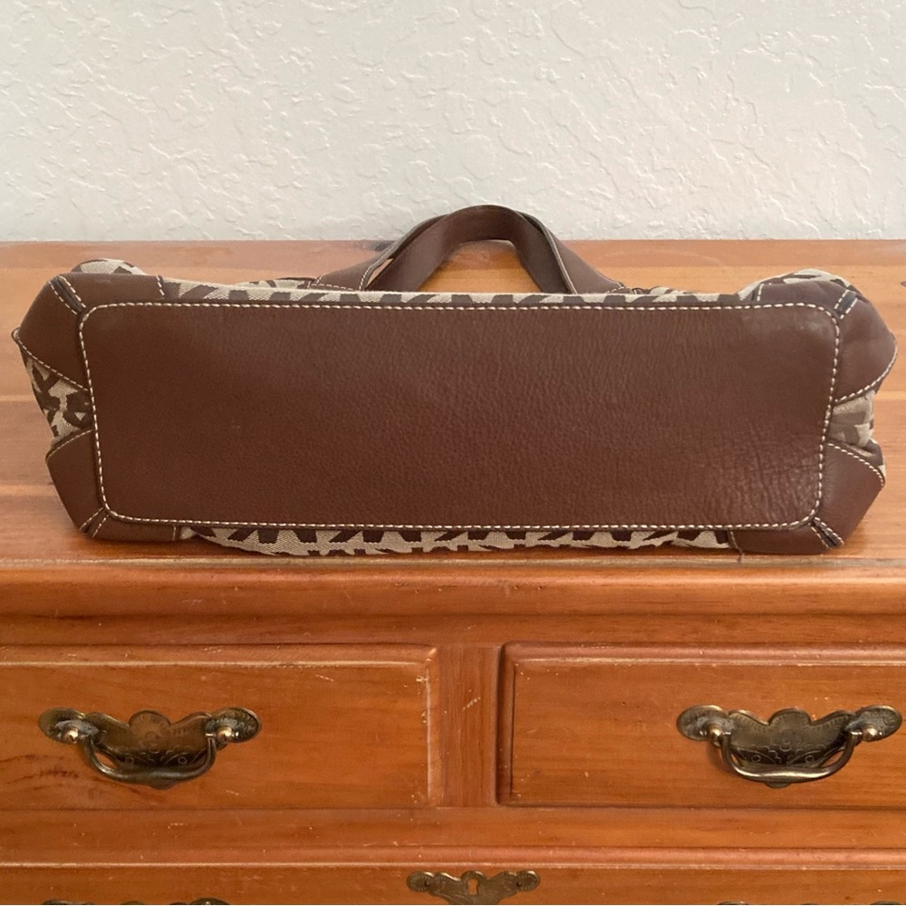Michael Kors Brown Logo Satchel - Picture 7 of 16